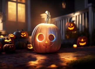 Jedna strefa Halloween zamiast dekorować mieszkanie