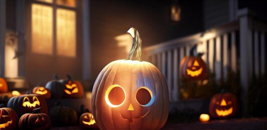Jedna strefa Halloween zamiast dekorować mieszkanie